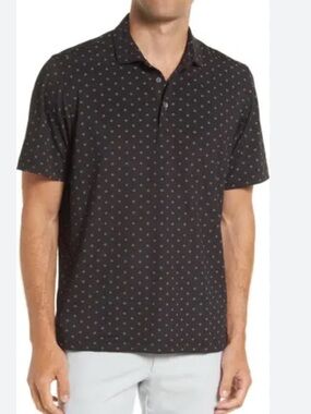 GUC Polo by Ralph Lauren Navy Micro Diamond Dot Polo Shirt 3XB 3G 3X